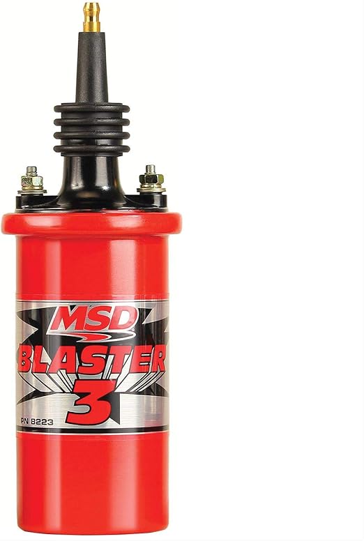 MSD IGNITION COIL BLASTER 3 W/TALL HEI TOWER INC 90° TERMINAL & BOOT
