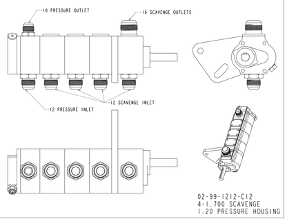 Dailey Solutions DAILEY ENGINEERING 5 STAGE CLASSIC DRY SUMP OIL PUMP 02-99-1212 – Speed ...