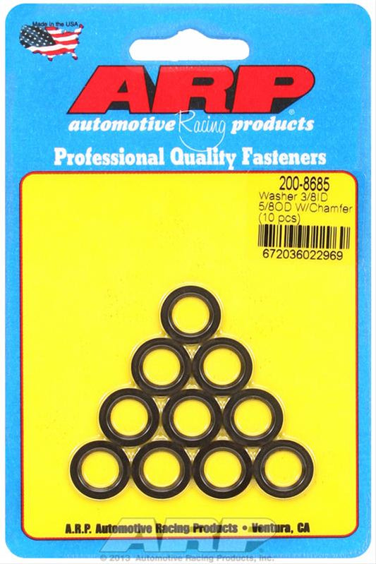 ARP WASHER 3/8" ID x 5/8" OD 10pk W/Chamfer 200-8685