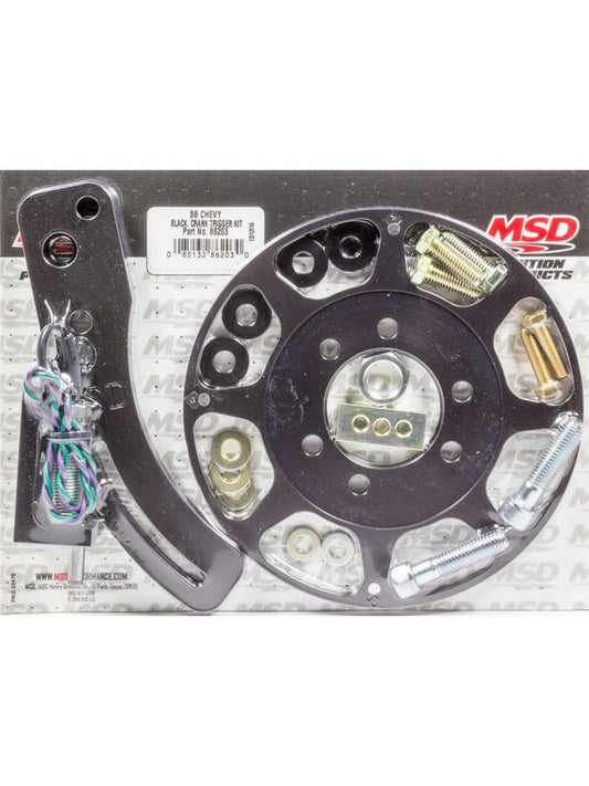 MSD CRANK TRIGGER IGNTION KIT FOR BIG BLOCK CHEV WITH 8" BALANCER BLK