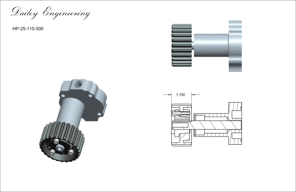 DAILEY ENGINEERING 25 TOOTH PULLEY ASSY